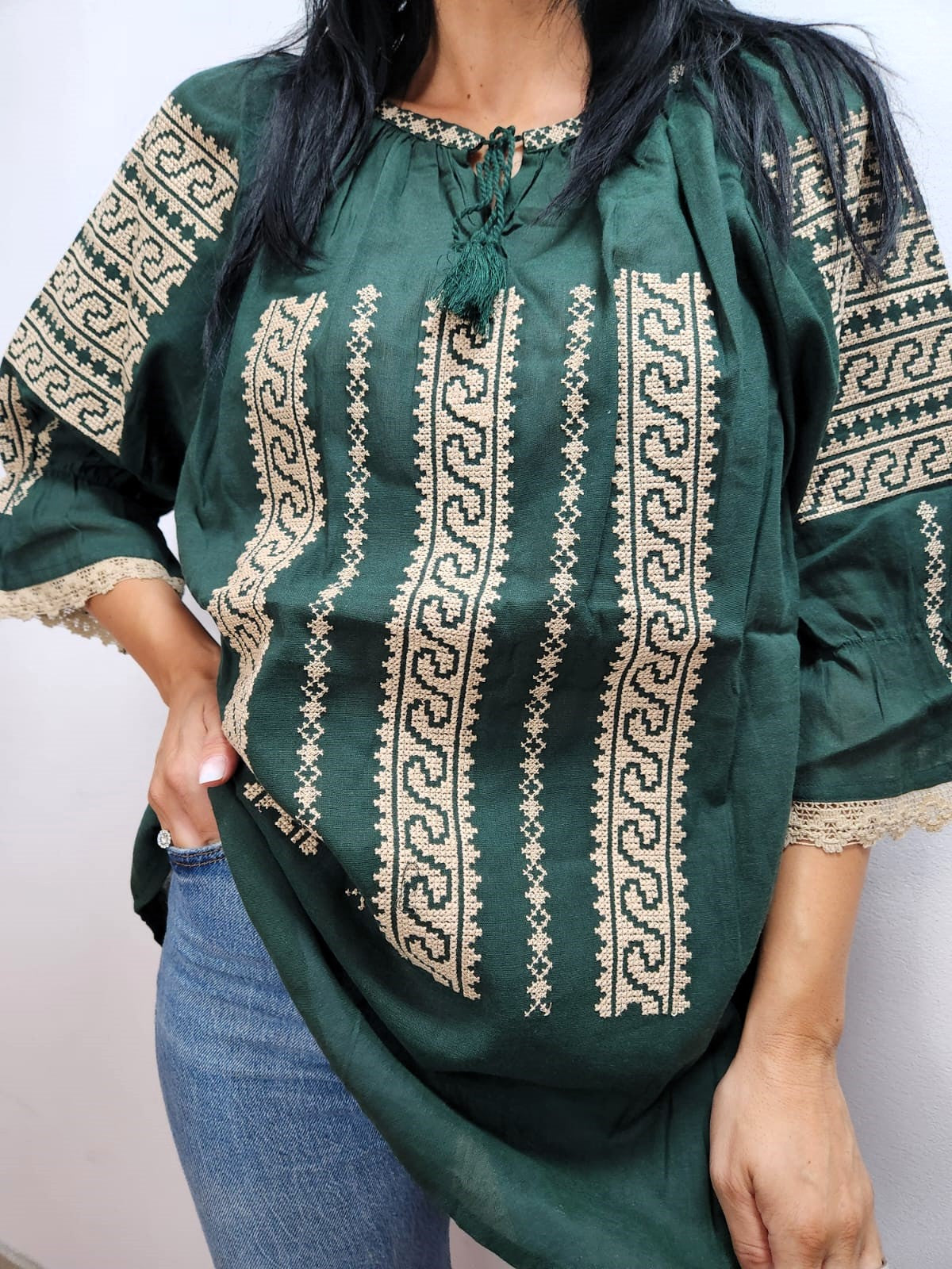 Ie Brodata Traditionala Raluca 113 Masuri Mari (4XL - 6XL)