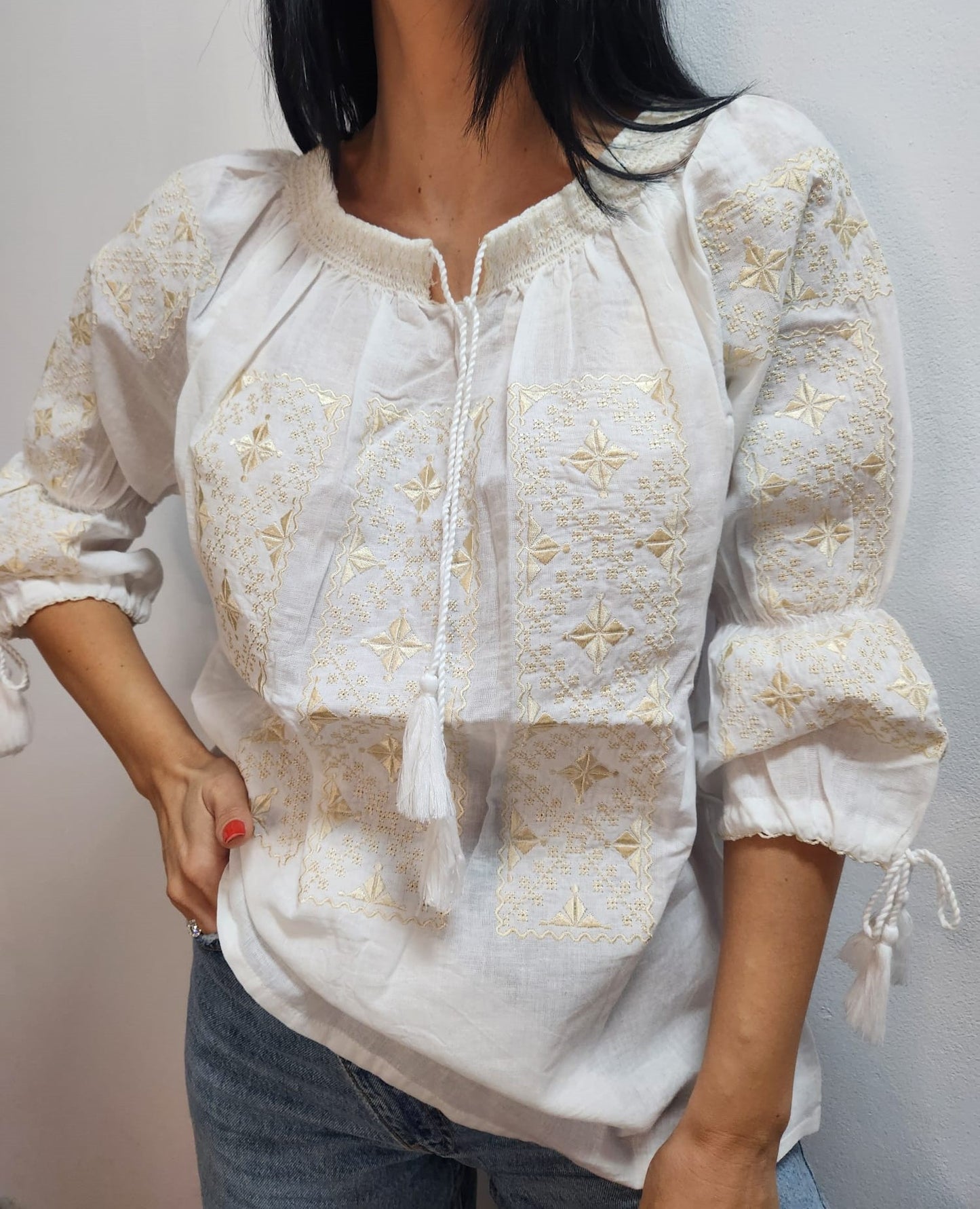 Ie Brodata Traditionala Raluca 141 Masuri Mari (4XL - 6XL)
