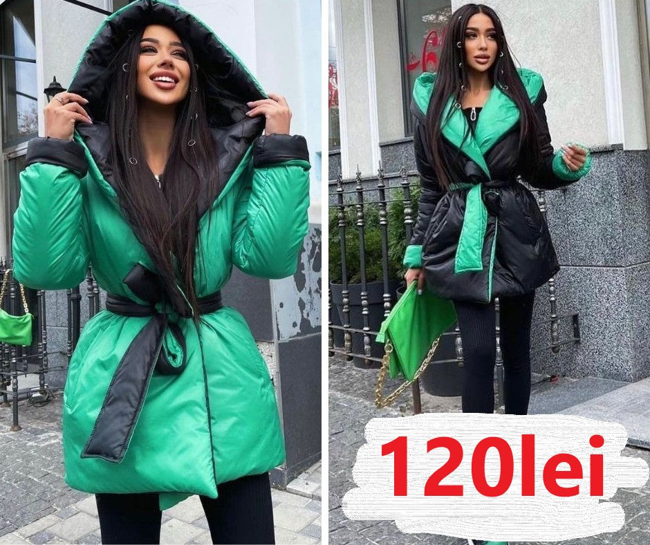Geacă 2 FETE - Verde