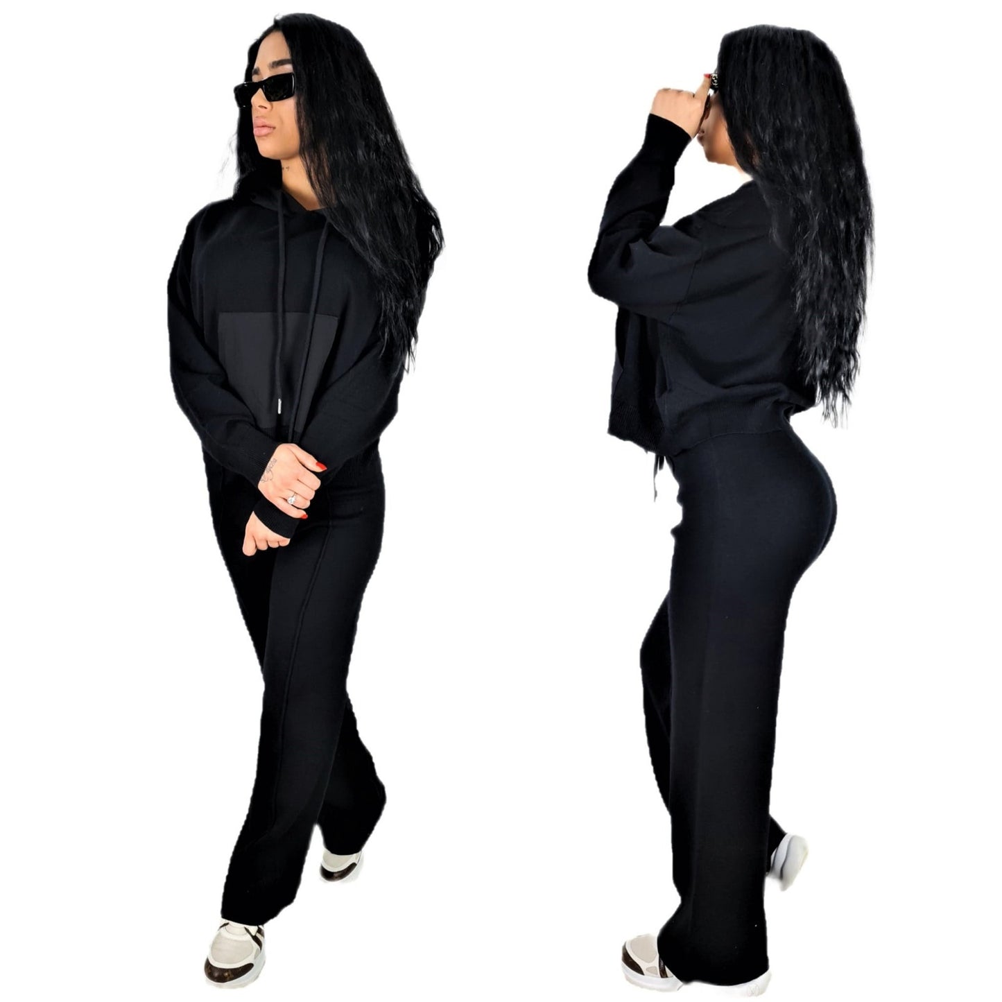 Trening Oversized Negru